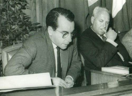 Pere Folch, en 1962 , en el XXIII Congreso de Psicoanalistas de Lenguas Románicas