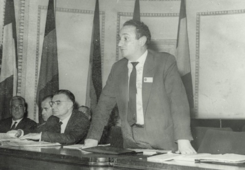 Pere Bofill, en 1962, en el XXIII Congreso de Psicoanalistas de Lenguas Románicas.